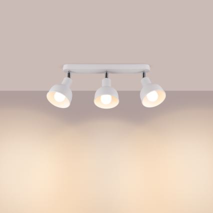 Akcentinis apšvietimas ELBA 3xE27/15W/230V balta