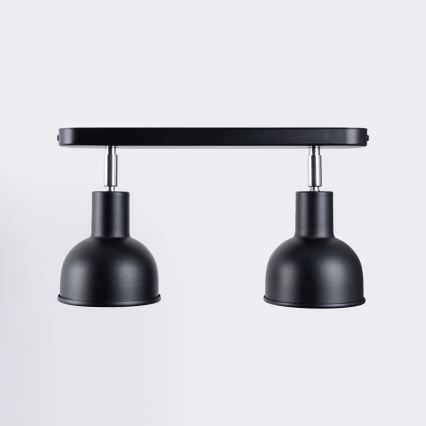 Akcentinis apšvietimas ELBA 2xE27/15W/230V juoda