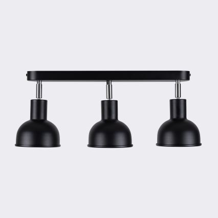 Akcentinis apšvietimas ELBA 3xE27/15W/230V juoda