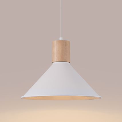 Pakabinamas sietynas JAGA 1xE27/15W/230V diametras 30 cm balta