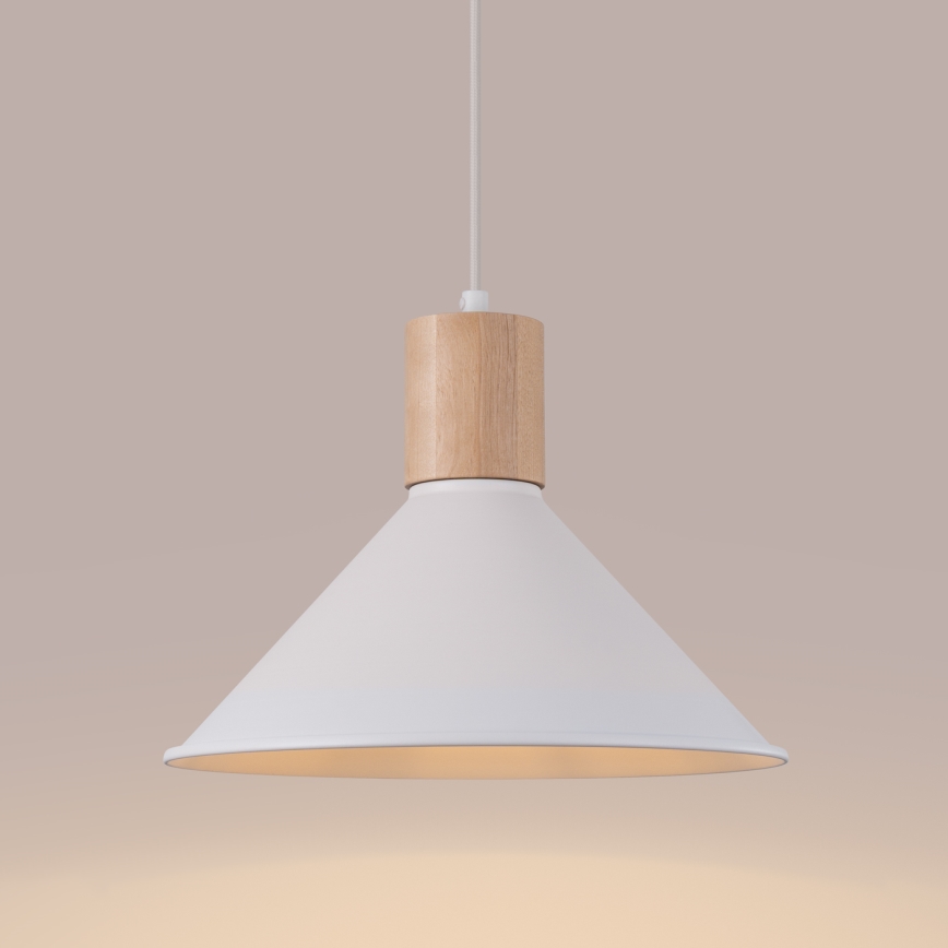 Pakabinamas sietynas JAGA 1xE27/15W/230V diametras 30 cm balta