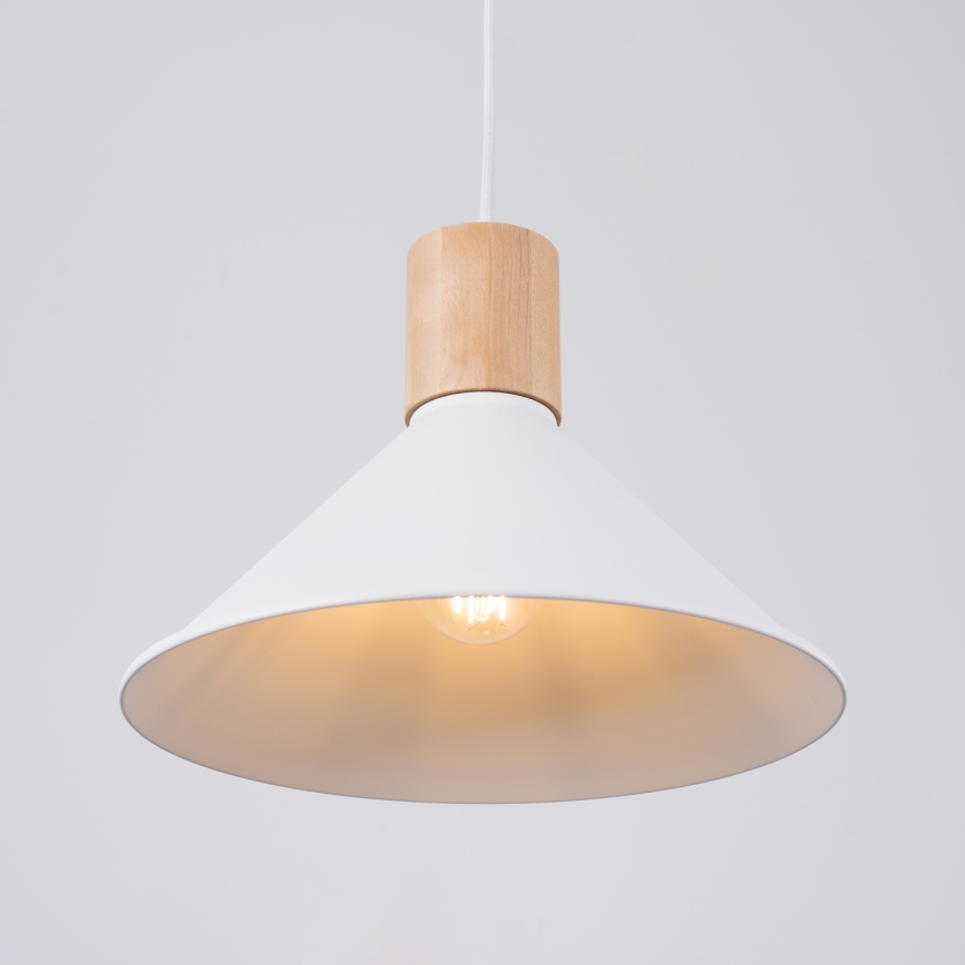 Pakabinamas sietynas JAGA 1xE27/15W/230V diametras 30 cm balta
