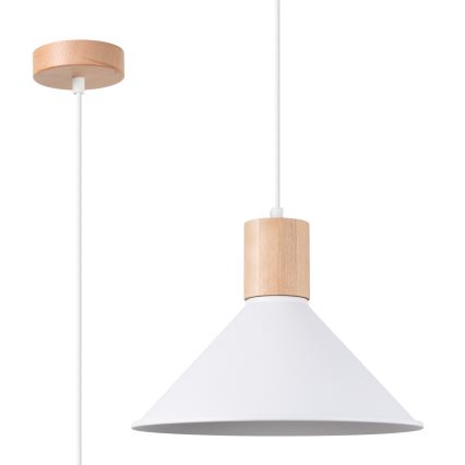 Pakabinamas sietynas JAGA 1xE27/15W/230V diametras 30 cm balta