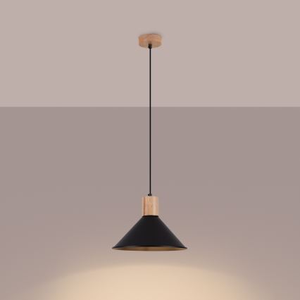 Pakabinamas sietynas JAGA 1xE27/15W/230V diametras 30 cm juoda