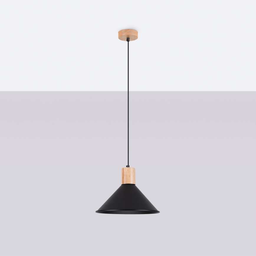 Pakabinamas sietynas JAGA 1xE27/15W/230V diametras 30 cm juoda