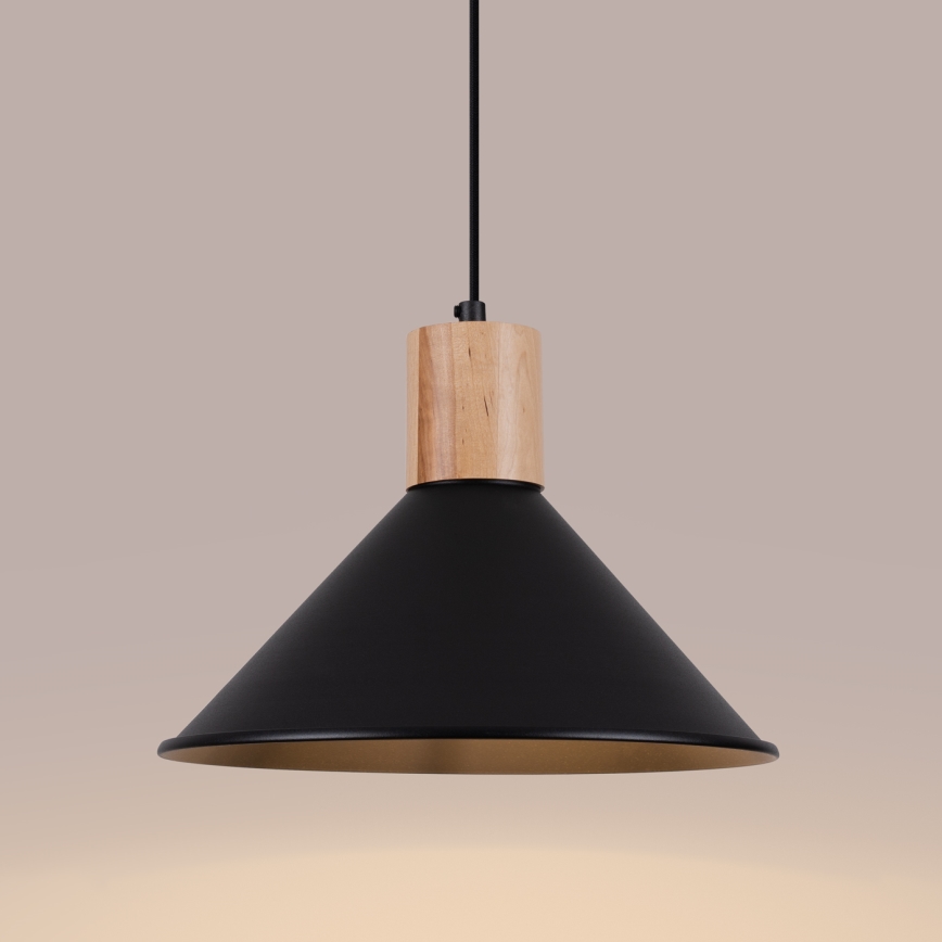 Pakabinamas sietynas JAGA 1xE27/15W/230V diametras 30 cm juoda