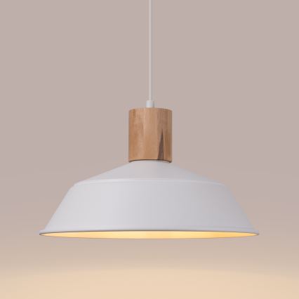 Pakabinamas sietynas FANO 1xE27/15W/230V diametras 34 cm balta
