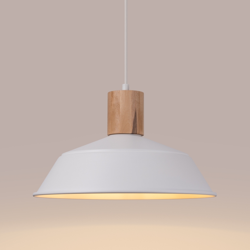 Pakabinamas sietynas FANO 1xE27/15W/230V diametras 34 cm balta