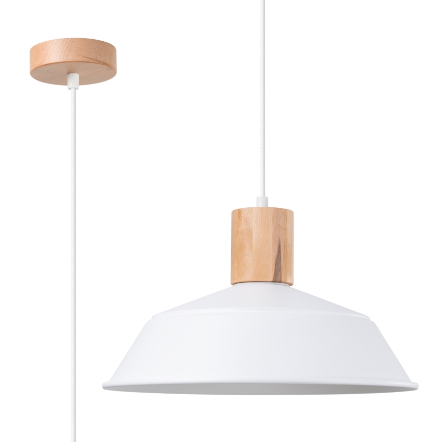 Pakabinamas sietynas FANO 1xE27/15W/230V diametras 34 cm balta