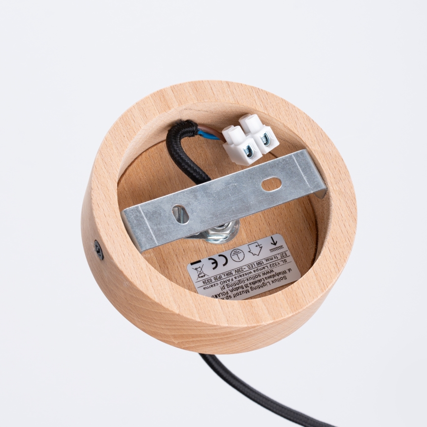 Pakabinamas sietynas FANO 1xE27/15W/230V diametras 34 cm juoda