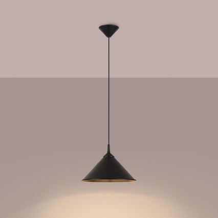 Pakabinamas sietynas ZUMA 1xE27/15W/230V diametras 30 cm juoda