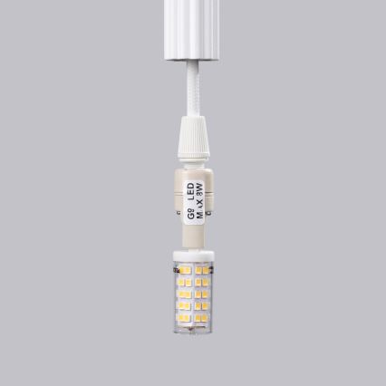 Pakabinamas sietynas ARCHE 1xG9/8W/230V balta