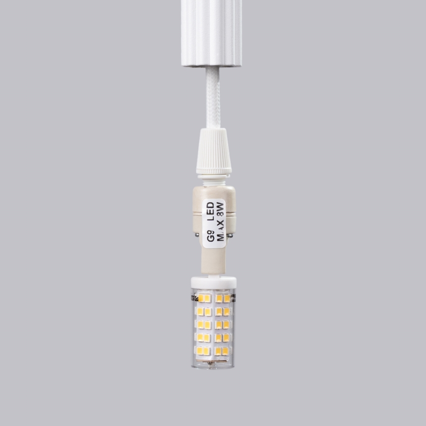 Pakabinamas sietynas ARCHE 1xG9/8W/230V balta
