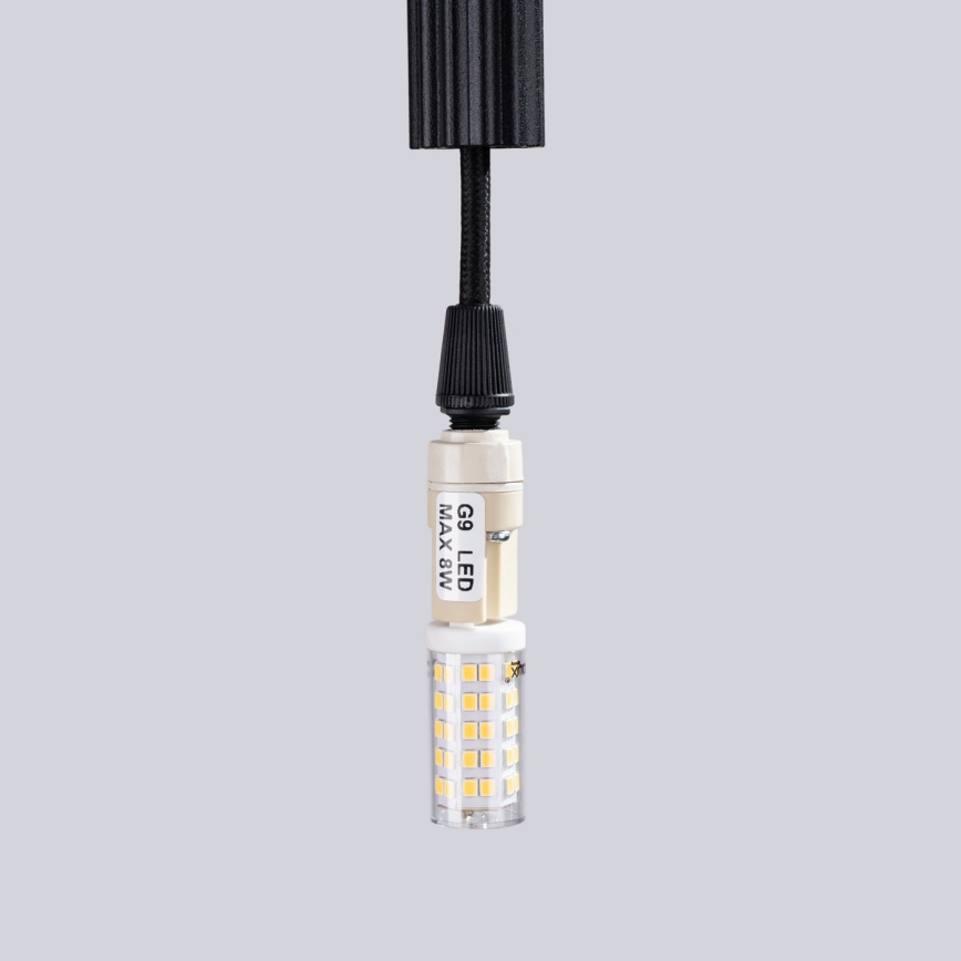 Pakabinamas sietynas ARCHE 1xG9/8W/230V juoda
