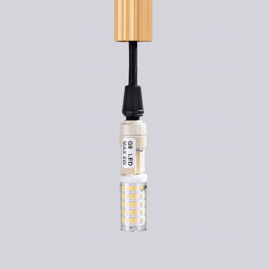 Pakabinamas sietynas ARCHE 1xG9/8W/230V auksas