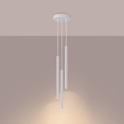Pakabinamas sietynas ARCHE 3xG9/8W/230V balta