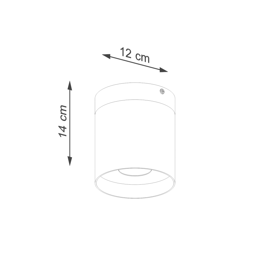 Akcentinis apšvietimas RIF 1xGU10/10W/230V diametras 12 cm balta