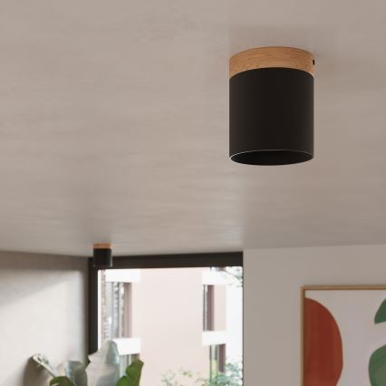 Akcentinis apšvietimas RIF 1xGU10/10W/230V diametras 12 cm juoda