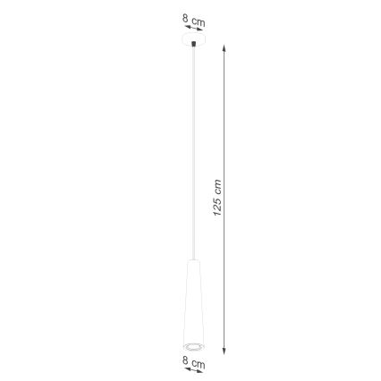 Pakabinamas sietynas ELECTRA 1xGU10/10W/230V betonas/juoda