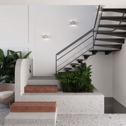 Sieninis šviestuvas GLOBE 2xG9/8W/230V betoninis/pilkas