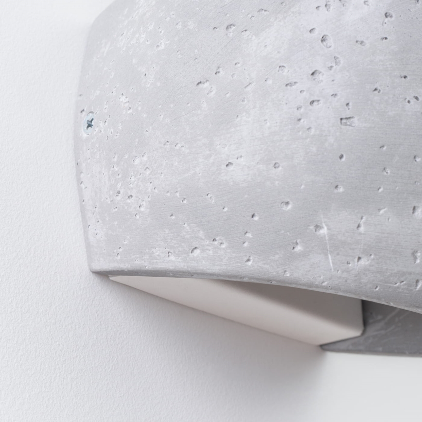 Sieninis šviestuvas GLOBE 2xG9/8W/230V betoninis/pilkas