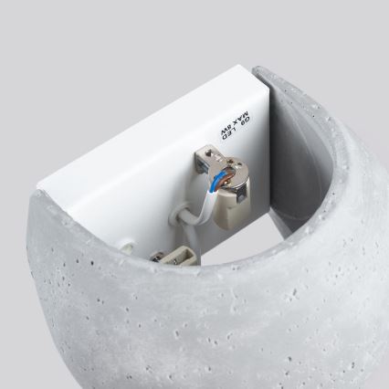 Sieninis šviestuvas GLOBE 2xG9/8W/230V betoninis/pilkas