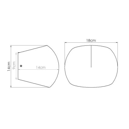 Sieninis šviestuvas GLOBE 2xG9/8W/230V betoninis/pilkas