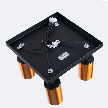 Akcentinis apšvietimas WINX 4xGU10/10W/230V juoda/varis