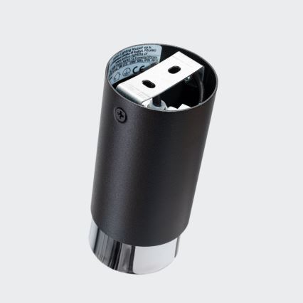 Akcentinis apšvietimas NERO 1xGU10/10W/230V 12,5 cm juoda/blizgus chromas