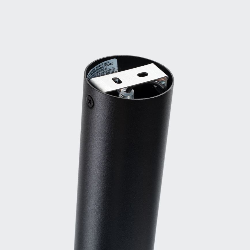 Akcentinis apšvietimas NERO 1xGU10/10W/230V 22,5 cm juoda/blizgus chromas