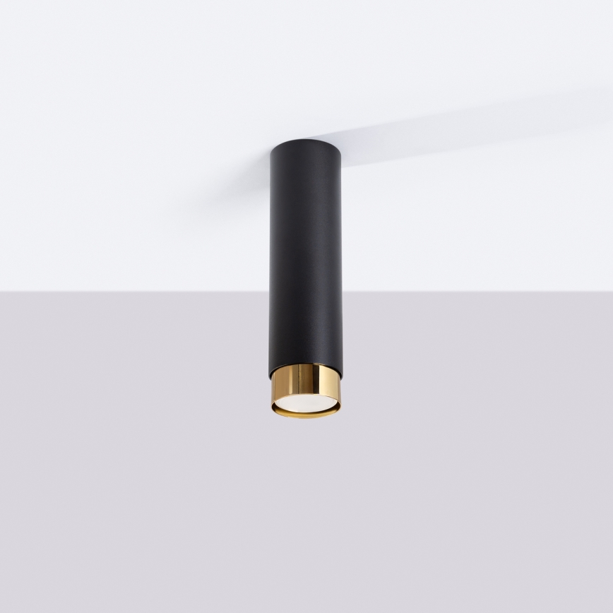 Akcentinis apšvietimas NERO 1xGU10/10W/230V 22,5 cm juoda/auksas