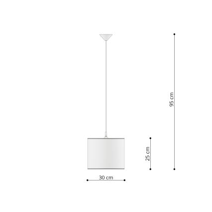 Vaikiškas pakabinamas sietynas UNICORN 1xE27/15W/230V diametras 30 cm vienaragis