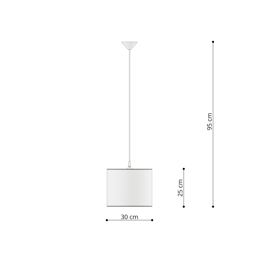Vaikiškas pakabinamas sietynas UNICORN 1xE27/15W/230V diametras 30 cm vienaragis
