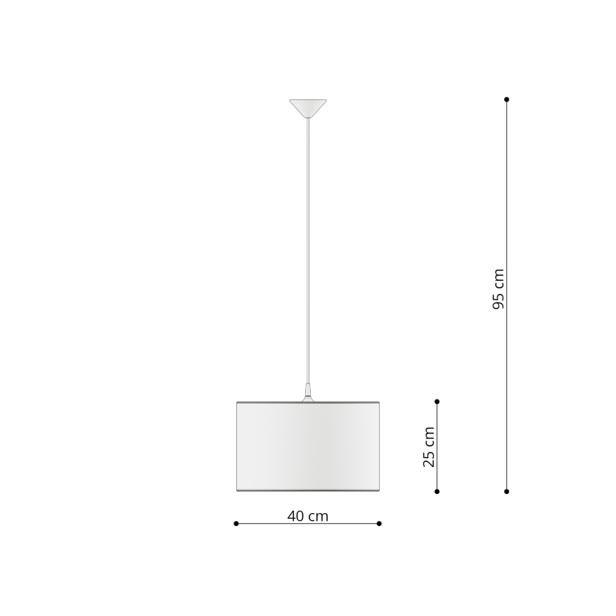 Vaikiškas pakabinamas sietynas UNICORN 1xE27/15W/230V diametras 40 cm vienaragis