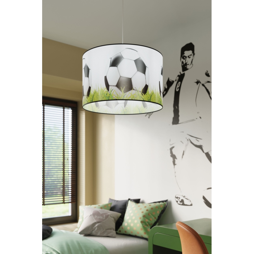 Vaikiškas pakabinamas sietynas FOOTBALL 1xE27/15W/230V diametras 40 cm futbolas
