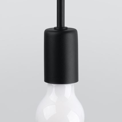 Sieninis šviestuvas LEVAR 1xE27/15W/230V juoda