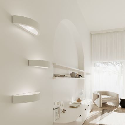 Sieninis šviestuvas ATENA 1xE27/15W/230V 20 cm balta