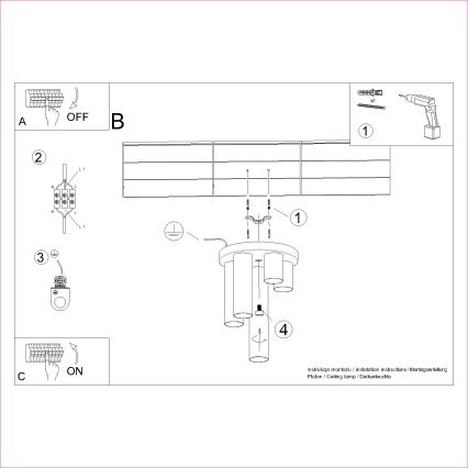Akcentinis apšvietimas LAGOS 5xGU10/10W/230V juoda