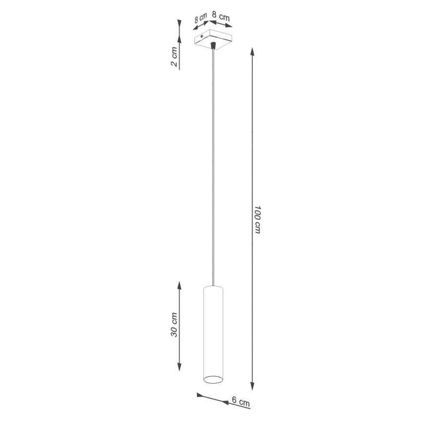 Pakabinamas sietynas LAGOS 1xGU10/10W/230V kreminė