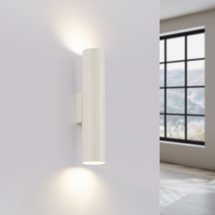 Sieninis šviestuvas LAGOS 2xGU10/10W/230V kreminė
