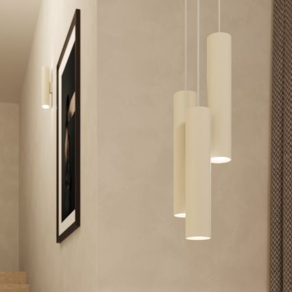 Sieninis šviestuvas LAGOS 2xGU10/10W/230V kreminė