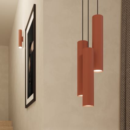 Sieninis šviestuvas LAGOS 2xGU10/10W/230V raudona
