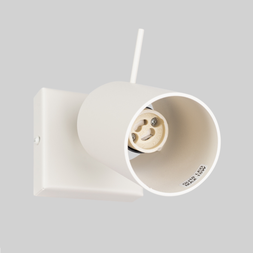 Sieninis akcentinis šviestuvas RING 1xGU10/10W/230V kreminė