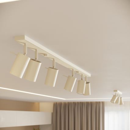 Akcentinis apšvietimas RING 6xGU10/10W/230V kreminė