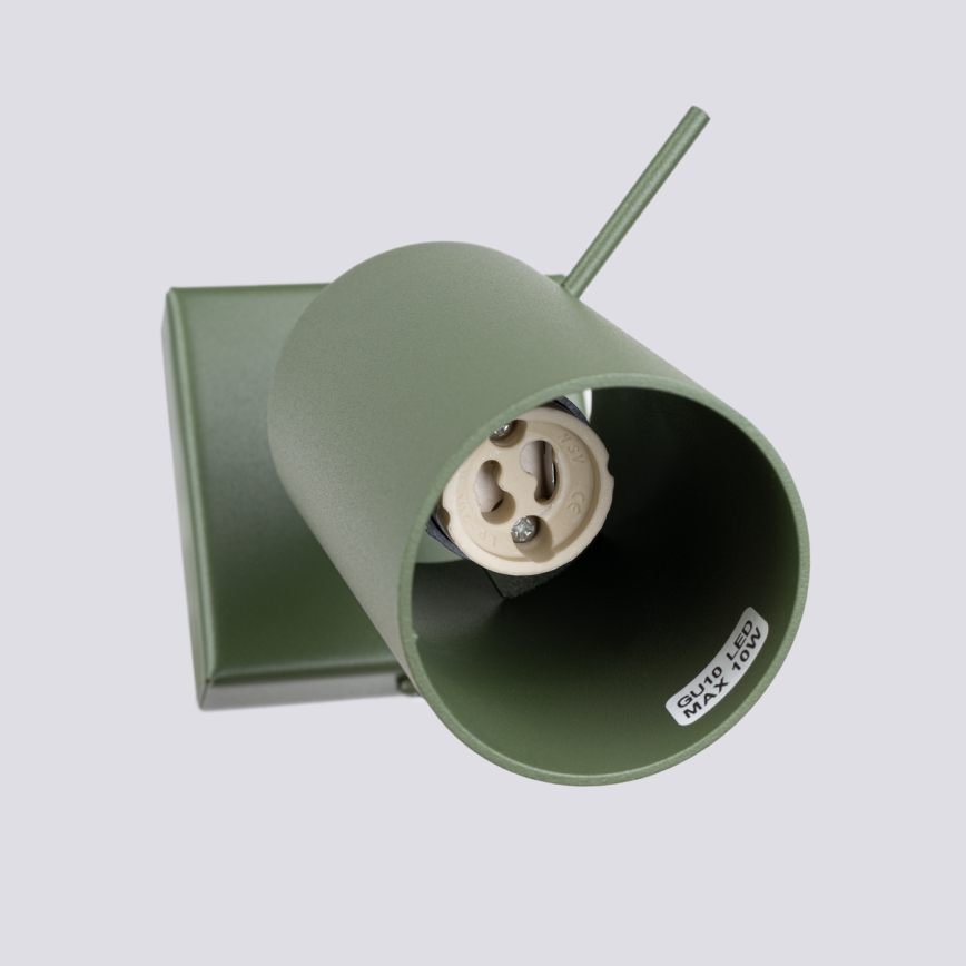 Sieninis akcentinis šviestuvas RING 1xGU10/10W/230V žalia