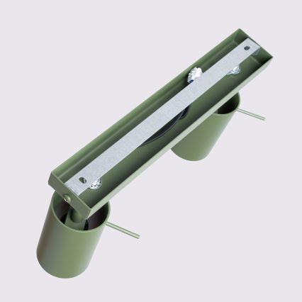 Akcentinis apšvietimas RING 2xGU10/10W/230V žalia