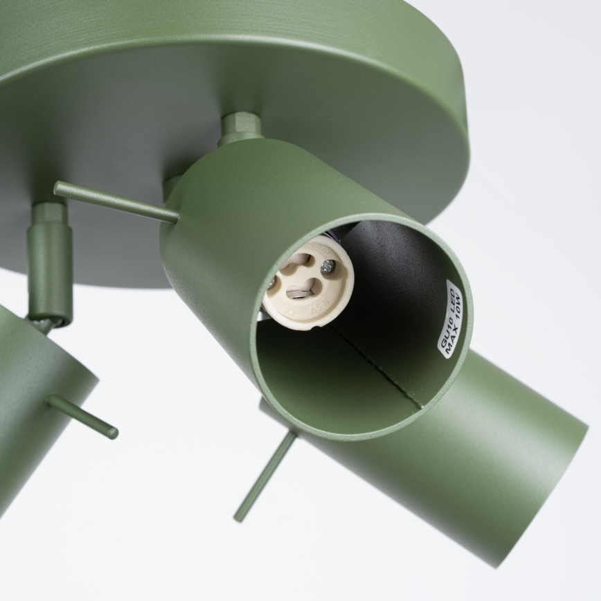 Akcentinis apšvietimas RING 3xGU10/10W/230V žalia