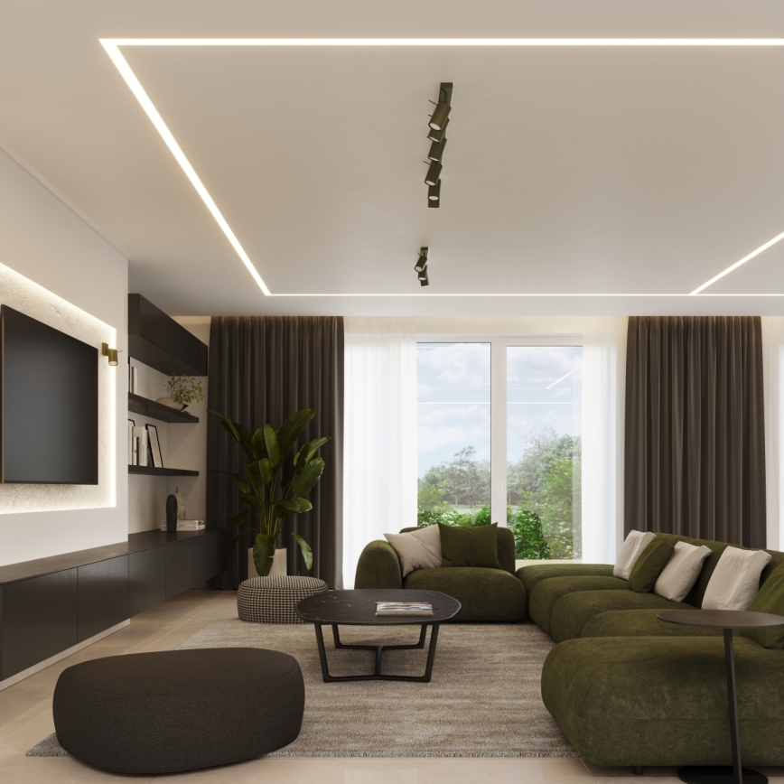 Akcentinis apšvietimas RING 6xGU10/10W/230V žalia