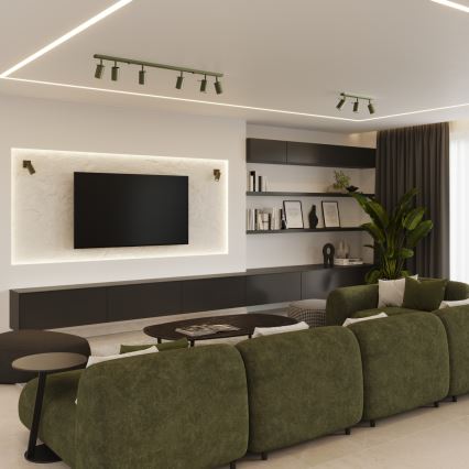 Akcentinis apšvietimas RING 6xGU10/10W/230V žalia