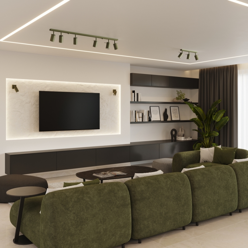 Akcentinis apšvietimas RING 6xGU10/10W/230V žalia